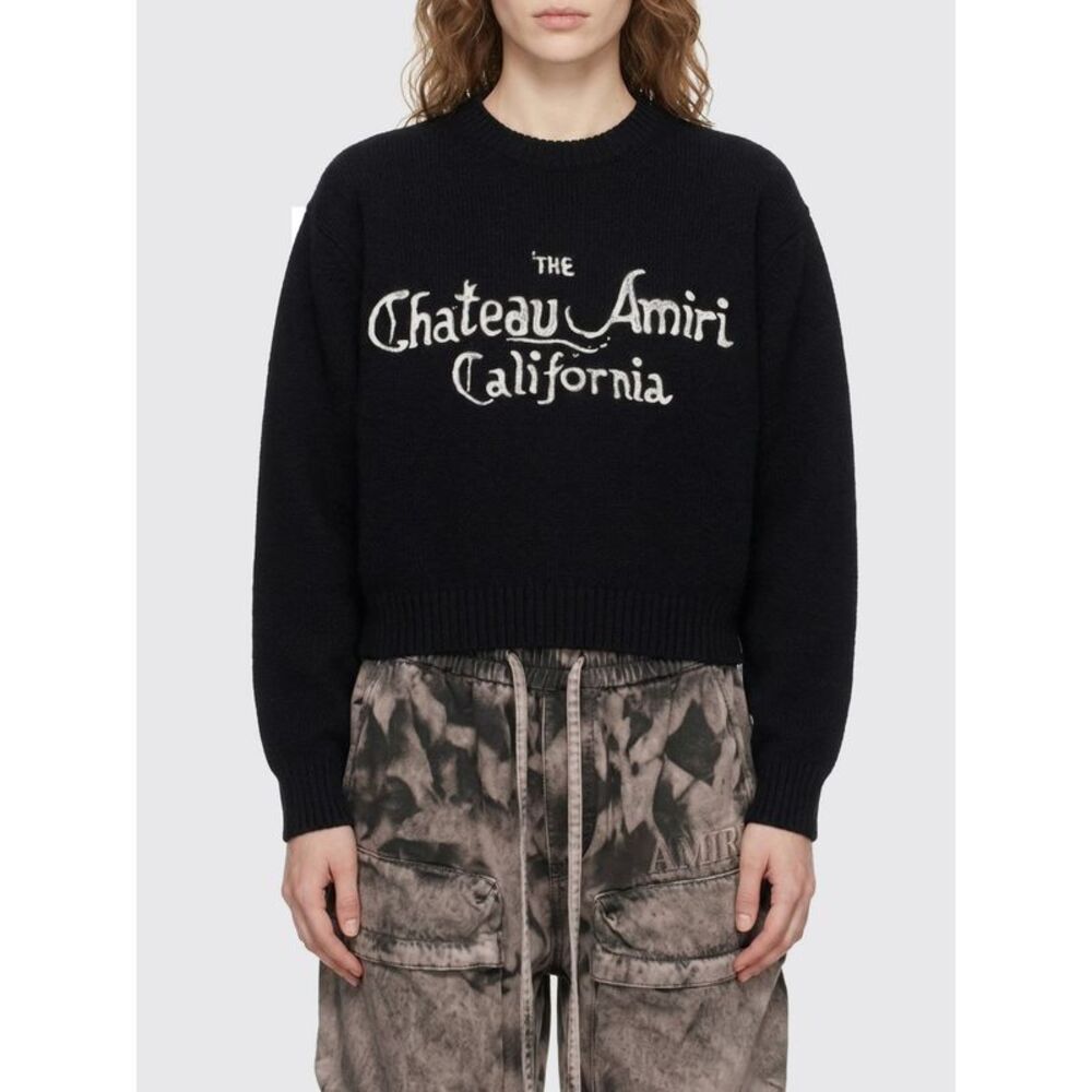 Amiri Women Cotton Sweater With Logo Amiri